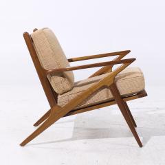 Poul Jensen Poul Jensen Style Mid Century Walnut Z Lounge Chair - 4094492