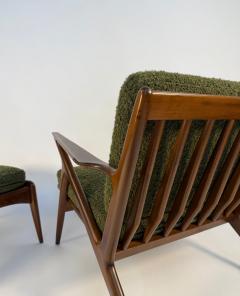 Poul Jensen Poul Jensen Z Chair with Ottoman Denmark Circa 1950s - 4309166