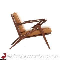 Poul Jensen Poul Jensen for Selig Mid Century Danish Walnut Z Lounge Chair - 3685337