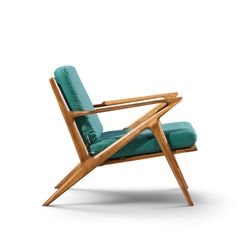 Poul Jensen Poul Jensen for Selig Mid Century Walnut Z Lounge Chairs - 4755166