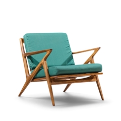 Poul Jensen Poul Jensen for Selig Mid Century Walnut Z Lounge Chairs - 4760189