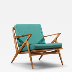 Poul Jensen Poul Jensen for Selig Mid Century Walnut Z Lounge Chairs - 4760238