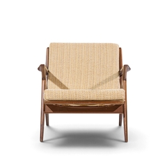 Poul Jensen Poul Jensen for Selig Mid Century Walnut Z Lounge Chairs Pair - 4809693