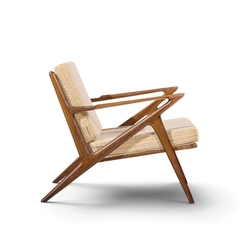 Poul Jensen Poul Jensen for Selig Mid Century Walnut Z Lounge Chairs Pair - 4809699