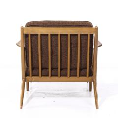 Poul Jensen Poul Jensen for Selig Mid Century Walnut Z Lounge Chairs and Ottoman - 4209971