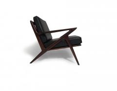 Poul Jensen Poul Jensen for Selig Z Lounge Chairs in Black Leather - 3818476