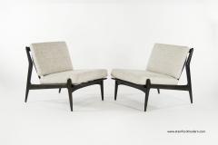 Poul Jensen Scandinavian Modern Lounge Chairs by Poul Jensen for Selig - 262903