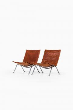 Poul Kj rholm Kjaerholm Easy Chairs Model PK 22 Produced by E Kold Christensen in Denmark - 1810776