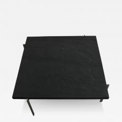 Poul Kj rholm Kjaerholm MID CENTURY POUL KJAERHOLM BLACK SLATE STEEL PK61 COFFEE TABLE - 4277175