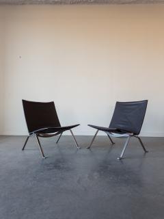 Poul Kj rholm Kjaerholm PK22 Lounge Chairs by Poul Kj rholm for E Kold Christensen - 4055693