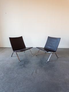 Poul Kj rholm Kjaerholm PK22 Lounge Chairs by Poul Kj rholm for E Kold Christensen - 4055694