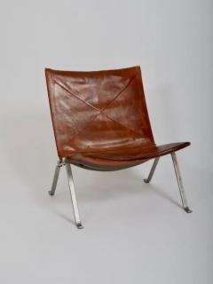 Poul Kj rholm Kjaerholm Pair of Lounge Chairs PK22 by Poul Kjaerholm for E Kold Christensen c1960 - 4128467