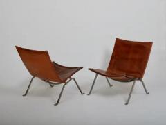 Poul Kj rholm Kjaerholm Pair of Lounge Chairs PK22 by Poul Kjaerholm for E Kold Christensen c1960 - 4128516