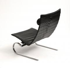 Poul Kj rholm Kjaerholm Pair of PK20 Lounge Chairs by Poul Kj rholm in Black Leather 1980s - 3813974