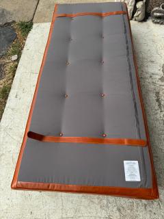 Poul Kj rholm Kjaerholm Poul Kjaerholm for Fritz Hansen PK 80 Tufted Leather and Flat Bar Steel Daybed - 4406870