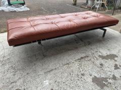 Poul Kj rholm Kjaerholm Poul Kjaerholm for Fritz Hansen PK 80 Tufted Leather and Flat Bar Steel Daybed - 4406872