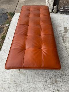 Poul Kj rholm Kjaerholm Poul Kjaerholm for Fritz Hansen PK 80 Tufted Leather and Flat Bar Steel Daybed - 4406877