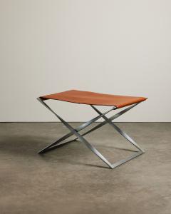 Poul Kjaerholm Kj rholm PK91 Leather Folding Stool - 4328040