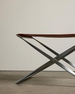 Poul Kjaerholm Kj rholm PK91 Leather Folding Stool - 4328041