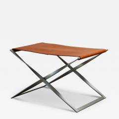 Poul Kjaerholm Kj rholm PK91 Leather Folding Stool - 4328370