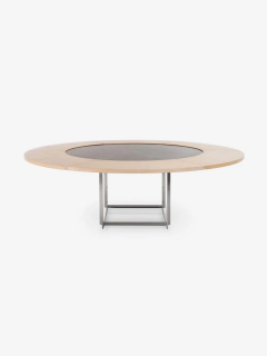 Poul Kjaerholm Kj rholm POUL KJAERHOLM PK54 CIRCULARE TABLE IN GREY BROWN HONED - 3716570