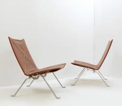 Poul Kjaerholm Kj rholm Pair Of PK22 Chairs By Poul Kjaerholm For E Kold Christensen - 1824697