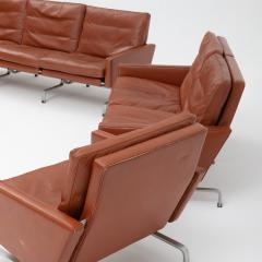 Poul Kjaerholm Kj rholm Poul Kj rholm PK31 Leather Lounge Set for Fritz Hansen Denmark 1988 Set of 4 - 4533983