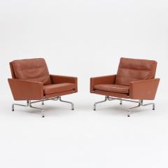 Poul Kjaerholm Kj rholm Poul Kj rholm PK31 Leather Lounge Set for Fritz Hansen Denmark 1988 Set of 4 - 4533985