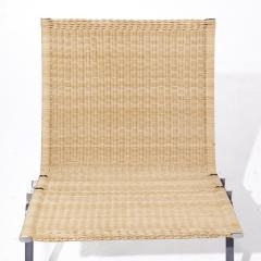 Poul Kjaerholm Kj rholm Poul Kjaerholm for Fritz Hansen PK22 MCM Wicker and Steel Lounge Chairs Pair - 3840135