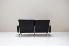 Poul Kjaerholm Kj rholm Two seater Sofa PK31 by Poul Kjaerholm in Black Leather Denmark 1958 - 4027581