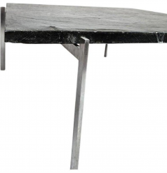 Poul Kjaerholm PK61 Coffee Table black slate top - 4310411