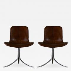 Poul Kjaerholm Pair of Poul Kjaerholm PK9 Chairs - 183772