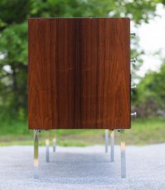 Poul Norreklit Restored Poul Norreklit for Sigurn Hansen Rosewood Chrome 6 Drawer Credenza - 4206714