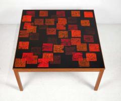 Poul Torneman Nordiska Kompaniet Teak Coffee Table with Enamel Top by Poul Torneman - 1388384