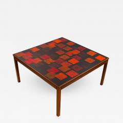 Poul Torneman Nordiska Kompaniet Teak Coffee Table with Enamel Top by Poul Torneman - 1388523