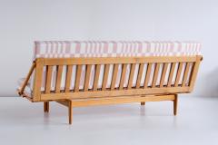 Poul Volther Poul Volther Sofa Daybed in Oak and Pierre Frey Fabric Gemla Sweden 1955 - 2231926