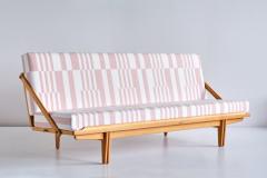 Poul Volther Poul Volther Sofa Daybed in Oak and Pierre Frey Fabric Gemla Sweden 1955 - 2231927