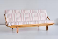 Poul Volther Poul Volther Sofa Daybed in Oak and Pierre Frey Fabric Gemla Sweden 1955 - 2231929