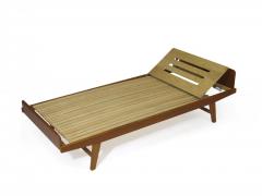 Poul Volther Solid Teak Daybed Sofa with Adjustable Headrest Pair Available - 888764