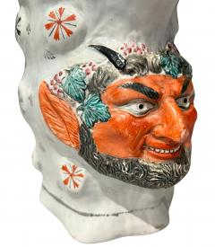 Pratt Ware Pottery Satyr Jug - 4330292