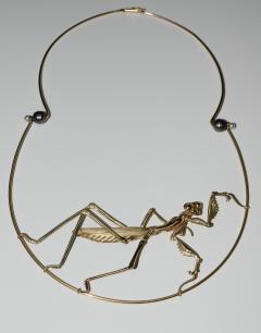 Praying Mantis Articulated Necklace - 2772734