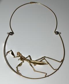 Praying Mantis Articulated Necklace - 2772762