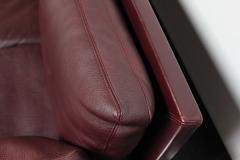 Preben Fabricius Cordovan Leather and Chrome Steel Sofa by Preben Fabricius for Walter Knoll - 2161349