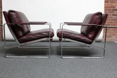 Preben Fabricius Pair of Preben Fabricius for Walter Knoll Cordovan Leather Lounge Chairs - 2161193