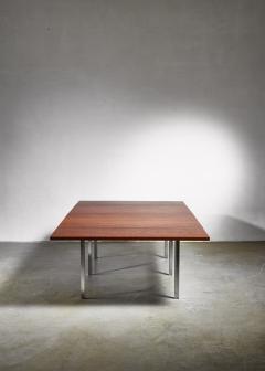 Preben Fabricius Rare Wenge and Stainless Steel Table by Preben Fabricius 1970s - 1114827