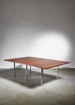 Preben Fabricius Rare Wenge and Stainless Steel Table by Preben Fabricius 1970s - 1114828