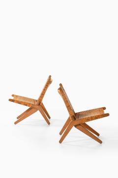 Preben Thorsen Set of 2 Easy Chairs in Cane and Oak by Preben Thorsen 1957 - 4530148
