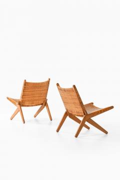 Preben Thorsen Set of 2 Easy Chairs in Cane and Oak by Preben Thorsen 1957 - 4530149