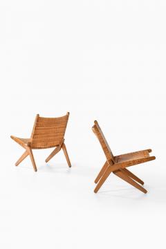 Preben Thorsen Set of 2 Easy Chairs in Cane and Oak by Preben Thorsen 1957 - 4530150