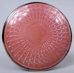 Pretty American Edwardian Art Nouveau Crystal Pink Enamel Perfume - 4542862